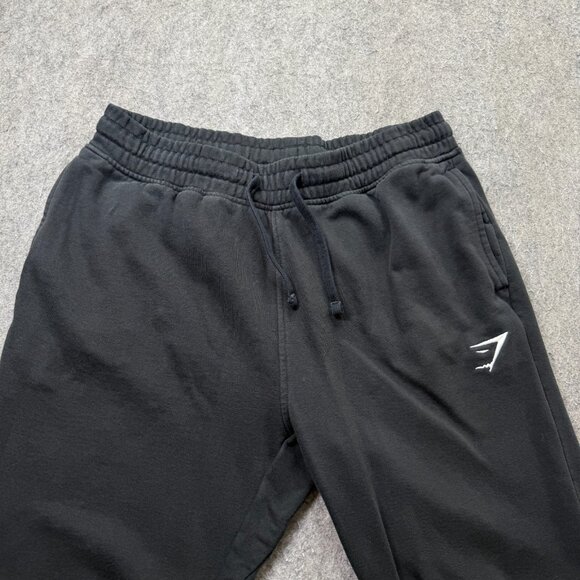 Gymshark Jogger Men M Black Crest Slim Fit Fleece 27" Tapered A2A4H - Picture 4 of 16